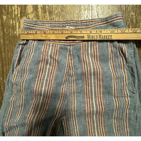 Madewell Blue and Red Striped Wide Leg Pants - Picture 9 of 14